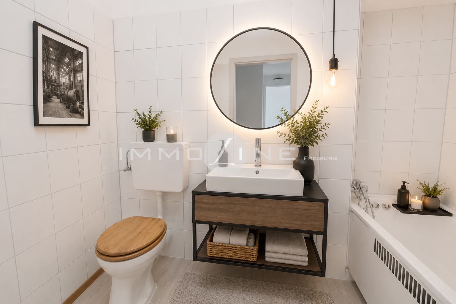 virtuelles Staging: Badezimmer